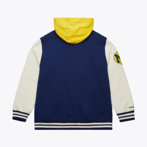 Michigan wolverines navy sideline fleece jacket