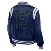 Michigan wolverines womens full zip bomber varsity jacket
