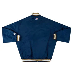 Milwaukee brewers 1994 99 navy satin jacket
