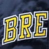 Milwaukee brewers the ace satin varsity jacket navy 3