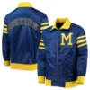 Milwaukee brewers the captain iii satin varsity jacket blue 3