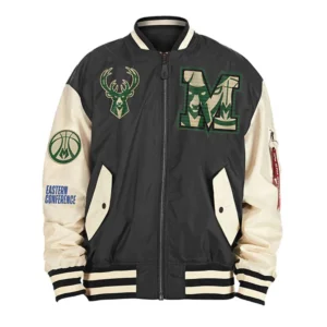 Milwaukee bucks ma 1 full zip jacket