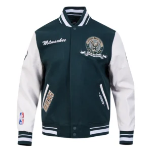 Milwaukee bucks team badge jacket