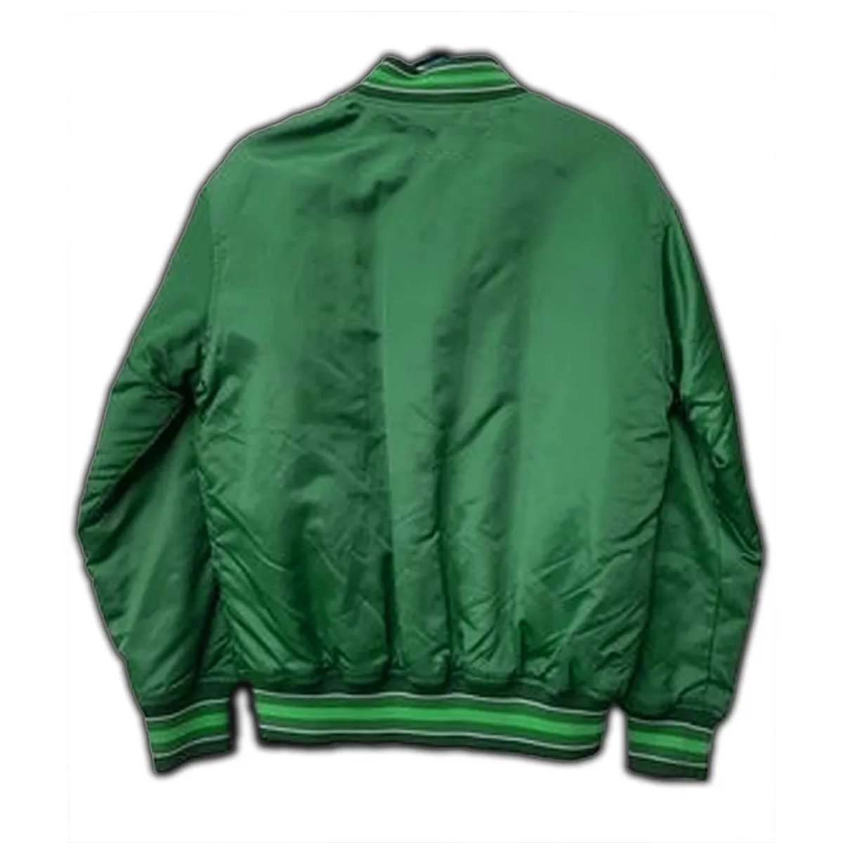 Milwaukee bucks vintage 10 deep green satin jacket