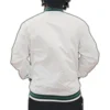 Milwaukee bucks vintage hardwood classics white satin jacket