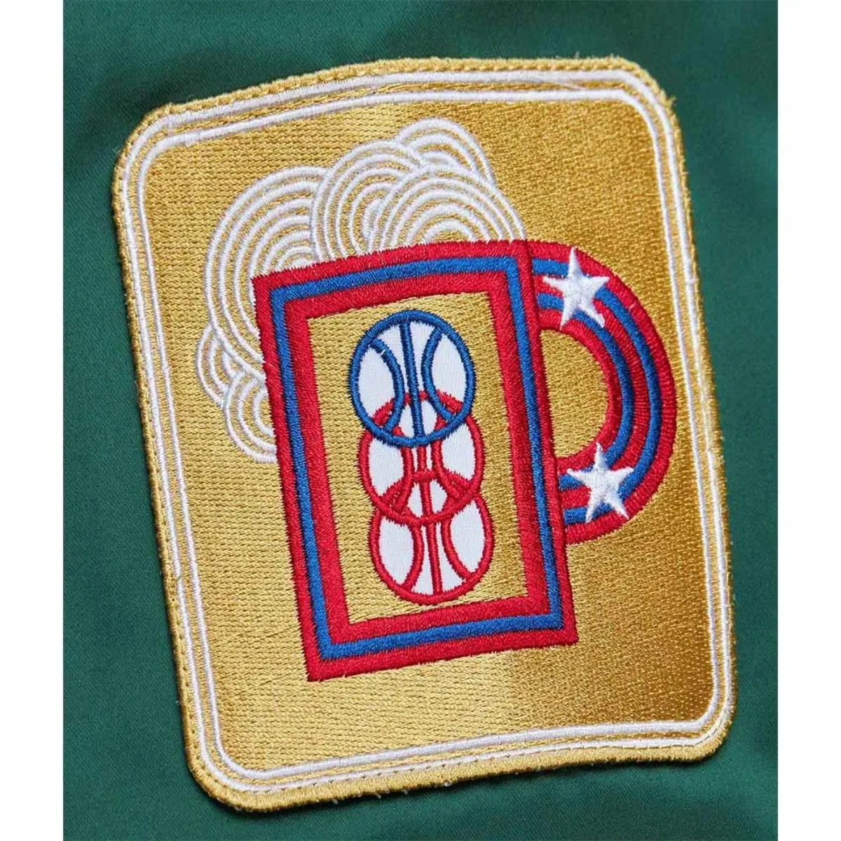 Milwaukee bucks vintage logo green jacket