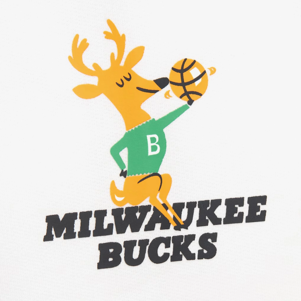 Milwaukee bucks washed fleece jacket