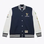 Milwaukee Bucks Washed Navy Fleece Jacket