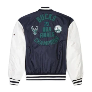 Milwaukee bucks x alpha x new era l 2b bomber jacket 2