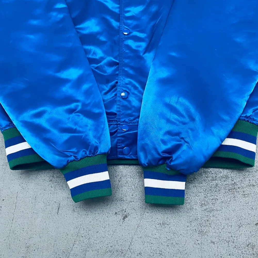 Minnesota timberwolves 90s vintage satin bomber jacket