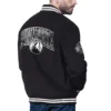 Minnesota timberwolves blackout corduroy varsity jacket