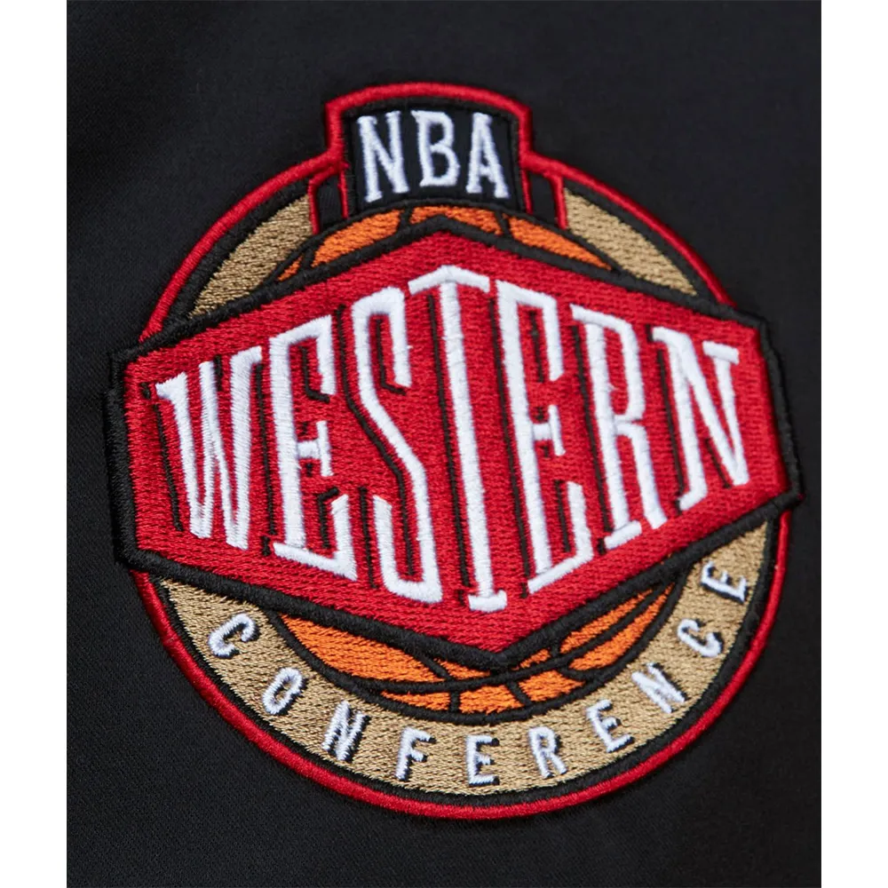 Minnesota timberwolves cooperstown heavyweight black satin jacket
