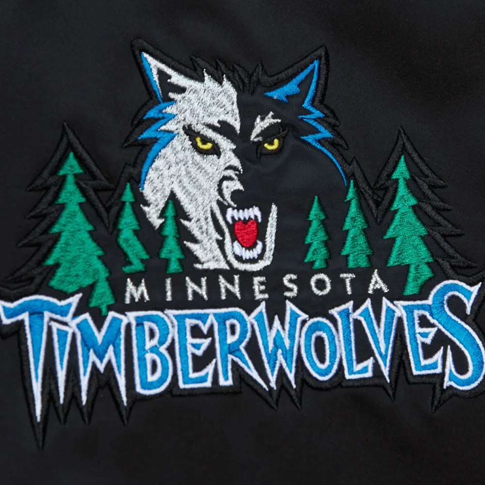 Minnesota timberwolves cooperstown heavyweight satin jacket