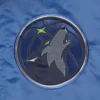Minnesota timberwolves force play satin varsity jacket blue