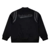 Minnesota timberwolves hardwood black walk the tunnel wool jacket 1