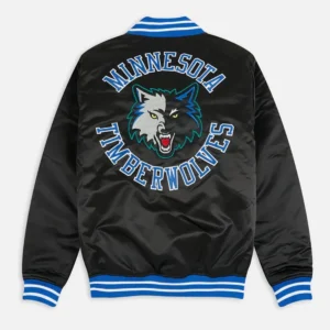 Minnesota timberwolves heavyweight black jacket
