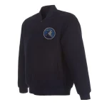 Minnesota Timberwolves One Color Navy Wool Jacket