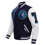 Minnesota Timberwolves Mashup Wool/Leather Jacket
