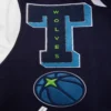 Minnesota timberwolves pro standard mashup wool and leather varsity jacket 7