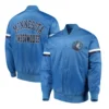 Minnesota timberwolves the champ blue satin varsity jacket