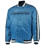 Minnesota Timberwolves The Offensive Blue Satin Jacket
