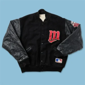 Minnesota twins vintage black letterman jacket