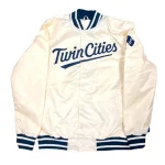 Minnesota Twins Vintage Lightweight Cream Satin Jacket