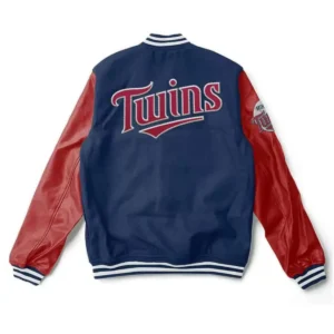 Minnesota twins vintage letterman wool leather jacket
