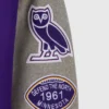 Minnesota vikings purple grey full snap wool offical logo
