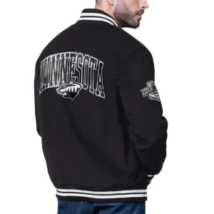 Minnesota wild blackout corduroy varsity jacket