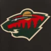 Minnesota wild front hit black polyester jacket