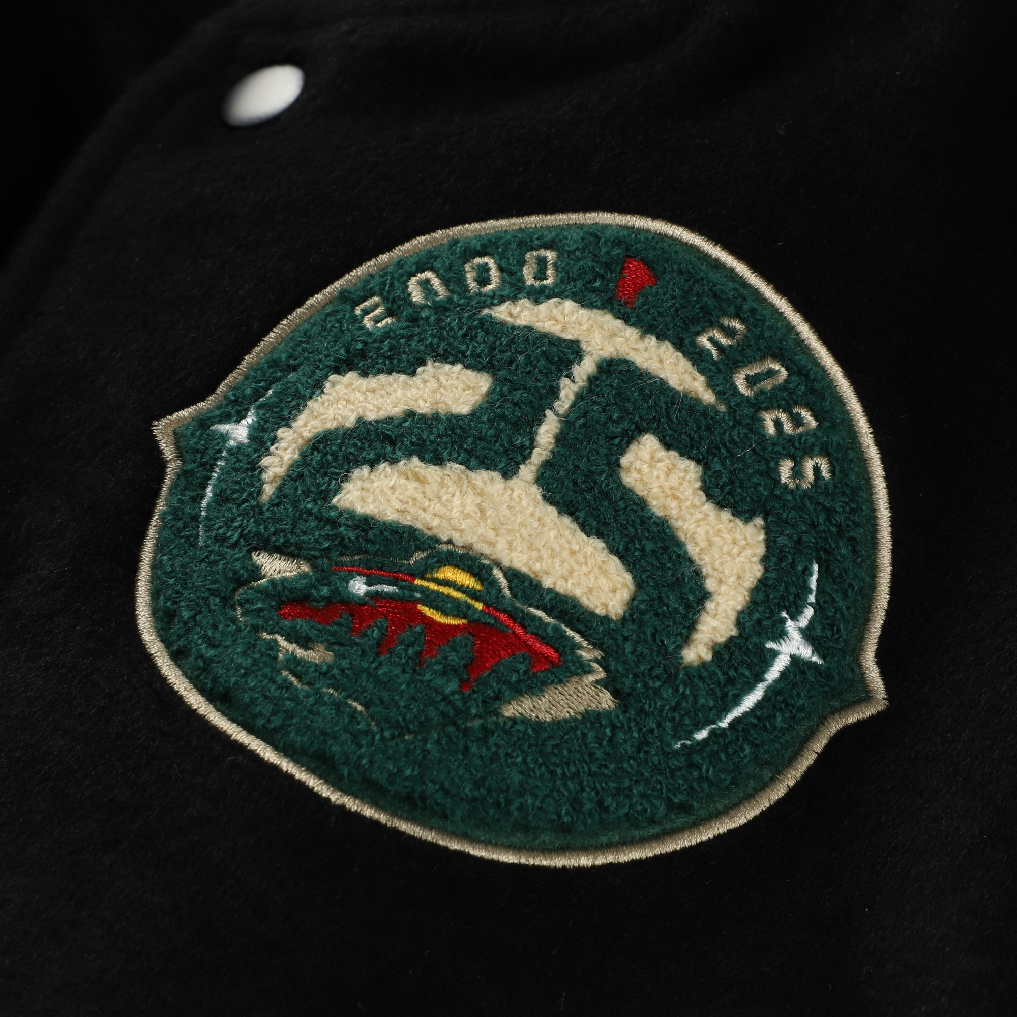 Minnesota wild hardwood black walk the tunnel team logo