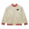Minnesota wild raglan full snap satin varsity jacket 1