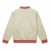 Minnesota wild raglan full snap satin varsity jacket 2