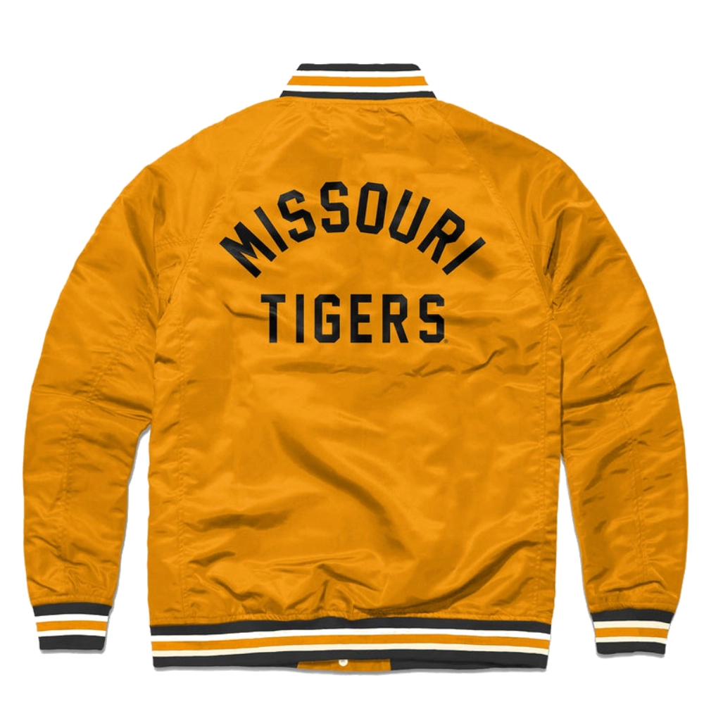 Missouri tigers logo varsity jacket yellow 1 1