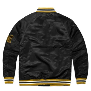 Mizzou script full snap varsity jacket black 1 1