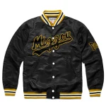 Missouri Tigers Script Full-Snap Black Satin Jacket