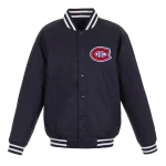 Montreal Canadiens Front Hit Navy Polyester Jacket