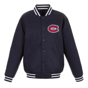 Montreal canadiens front hit navy jacket