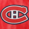 Montreal canadiens full real leather varsity jacket red 2 1