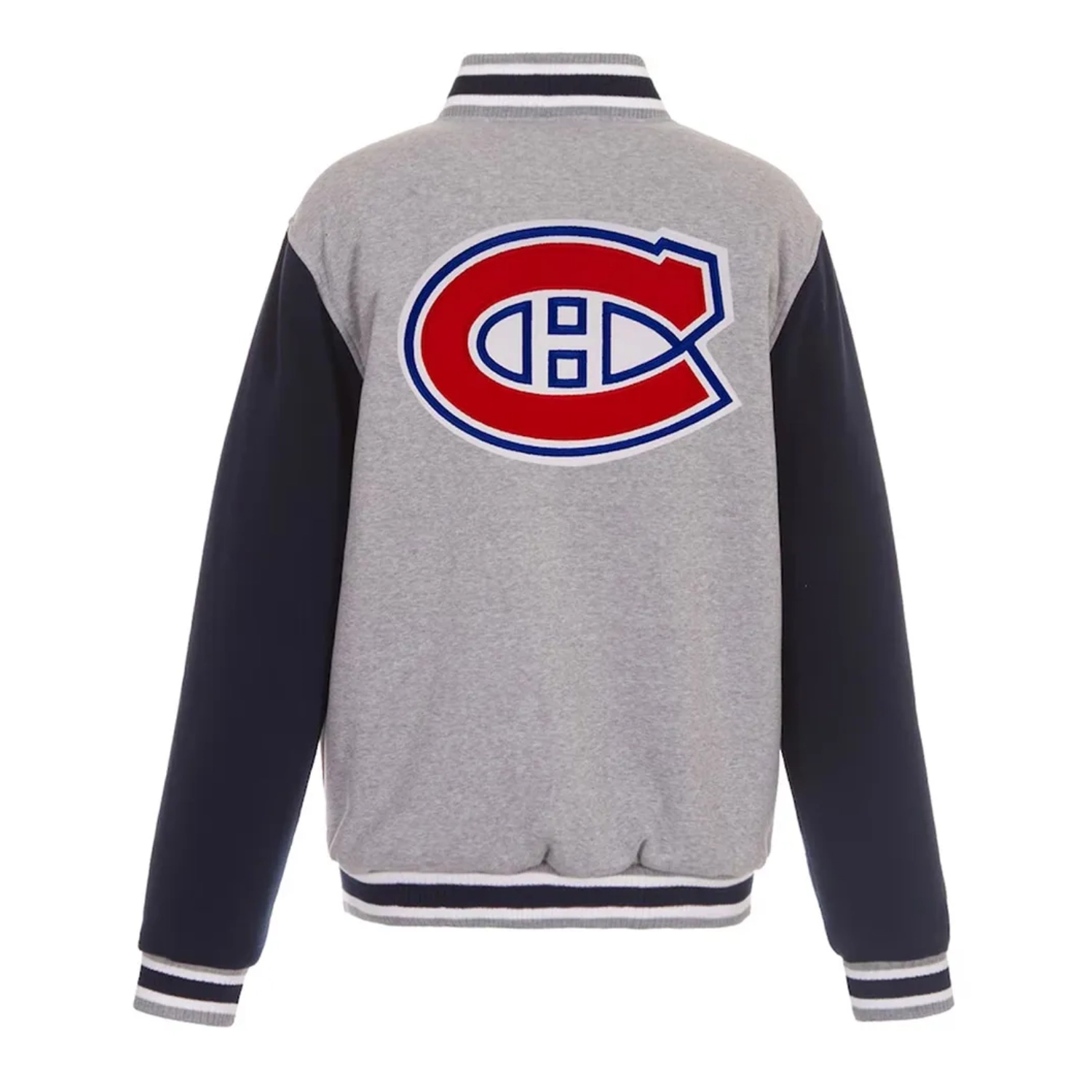 Montreal canadiens two tone gray black jacket