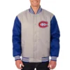 Montreal canadiens two tone varsity jacket