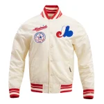 Montreal Expos Retro Classic Cream Satin Jacket