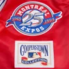 Montreal expos retro classic full snap satin varsity jacket red 7