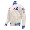 Montreal expos retro classic full snap satin varsity jacket white 2