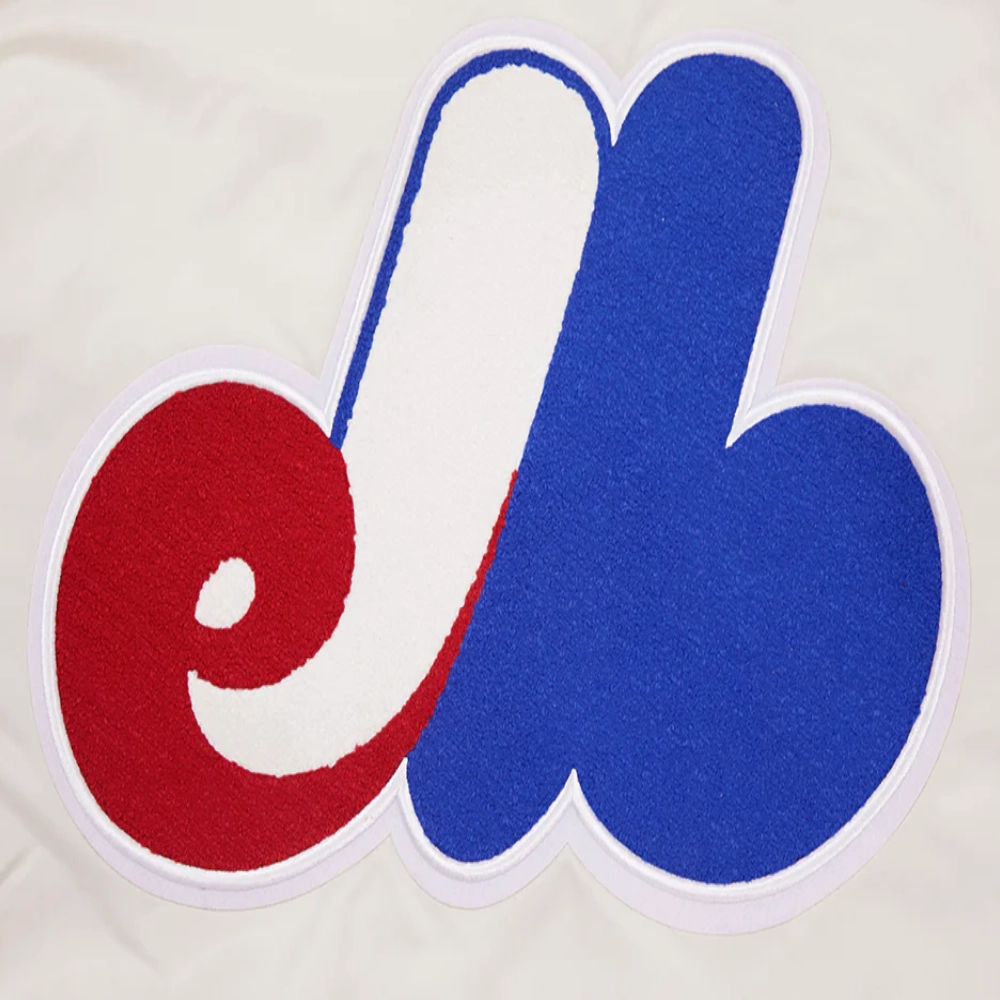 Montreal expos retro classic full snap satin varsity jacket white 5