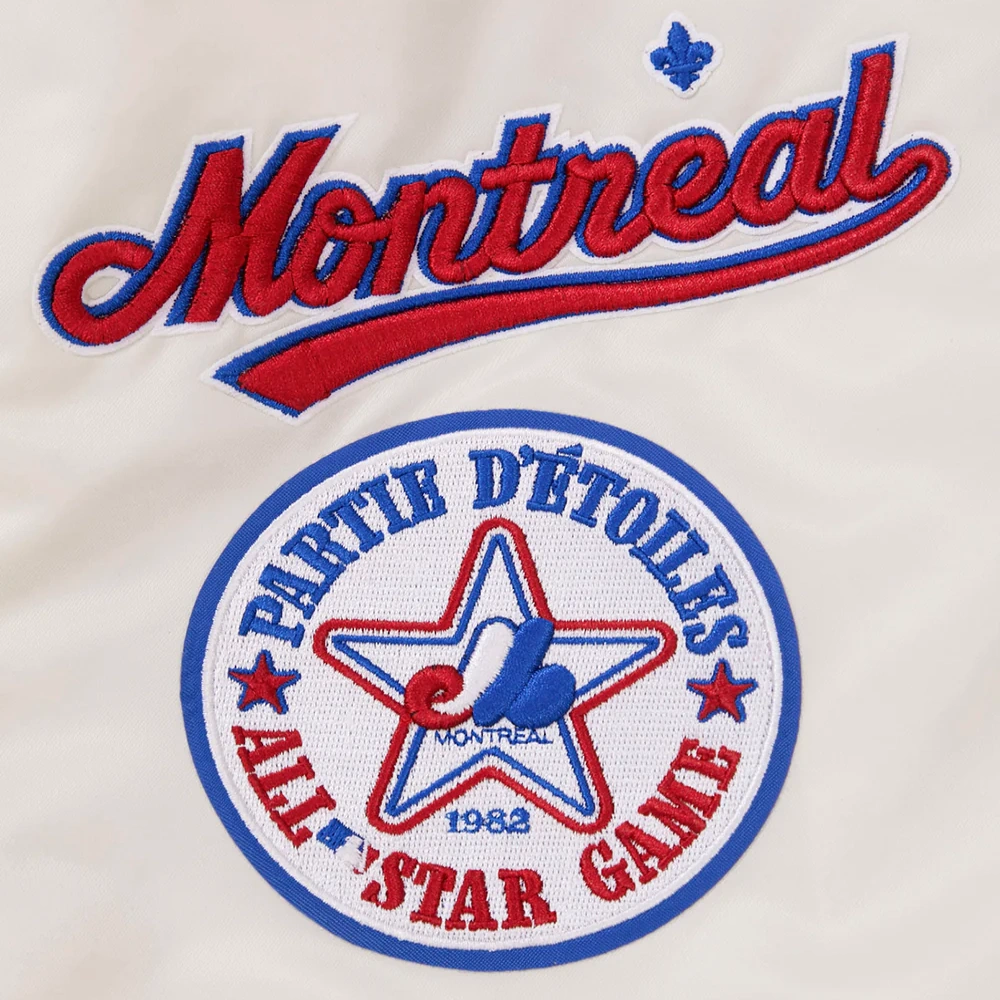 Montreal expos retro classic full snap satin varsity jacket white 6