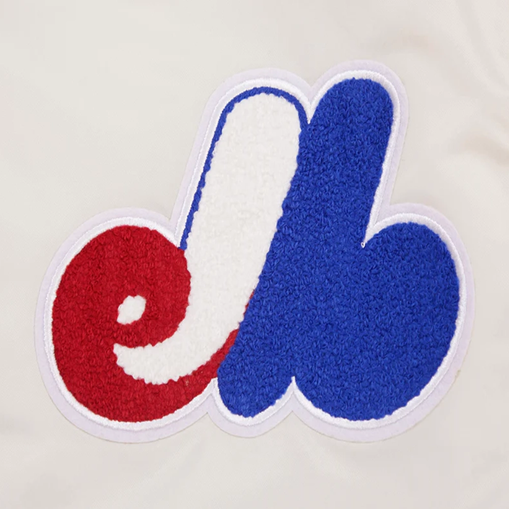 Montreal expos retro classic full snap satin varsity jacket white 7