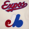 Montreal expos retro classic womens wool leather varsity jacket white red 5