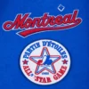 Montreal expos retro classic wool leather varsity jacket blue white 7